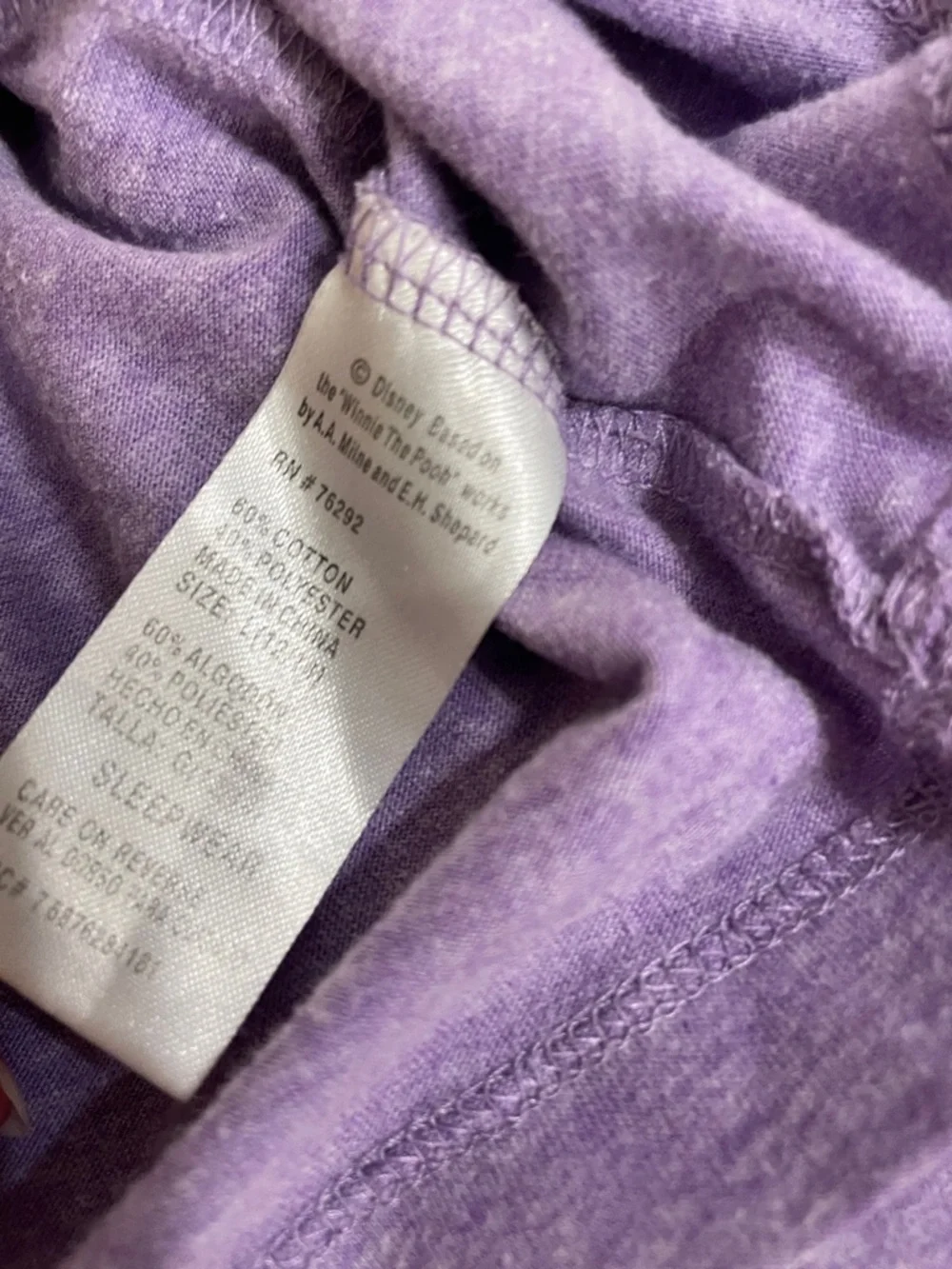 Disney Purple Eeyore Long-Sleeve Tee - Picture 3 of 5